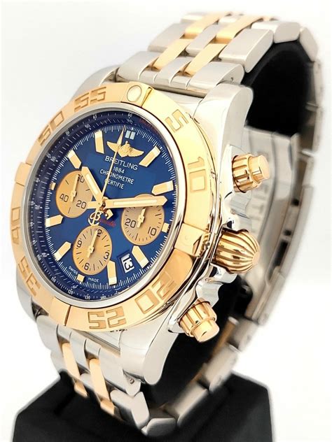 breitling two tone watches|breitling two tone chronomat.